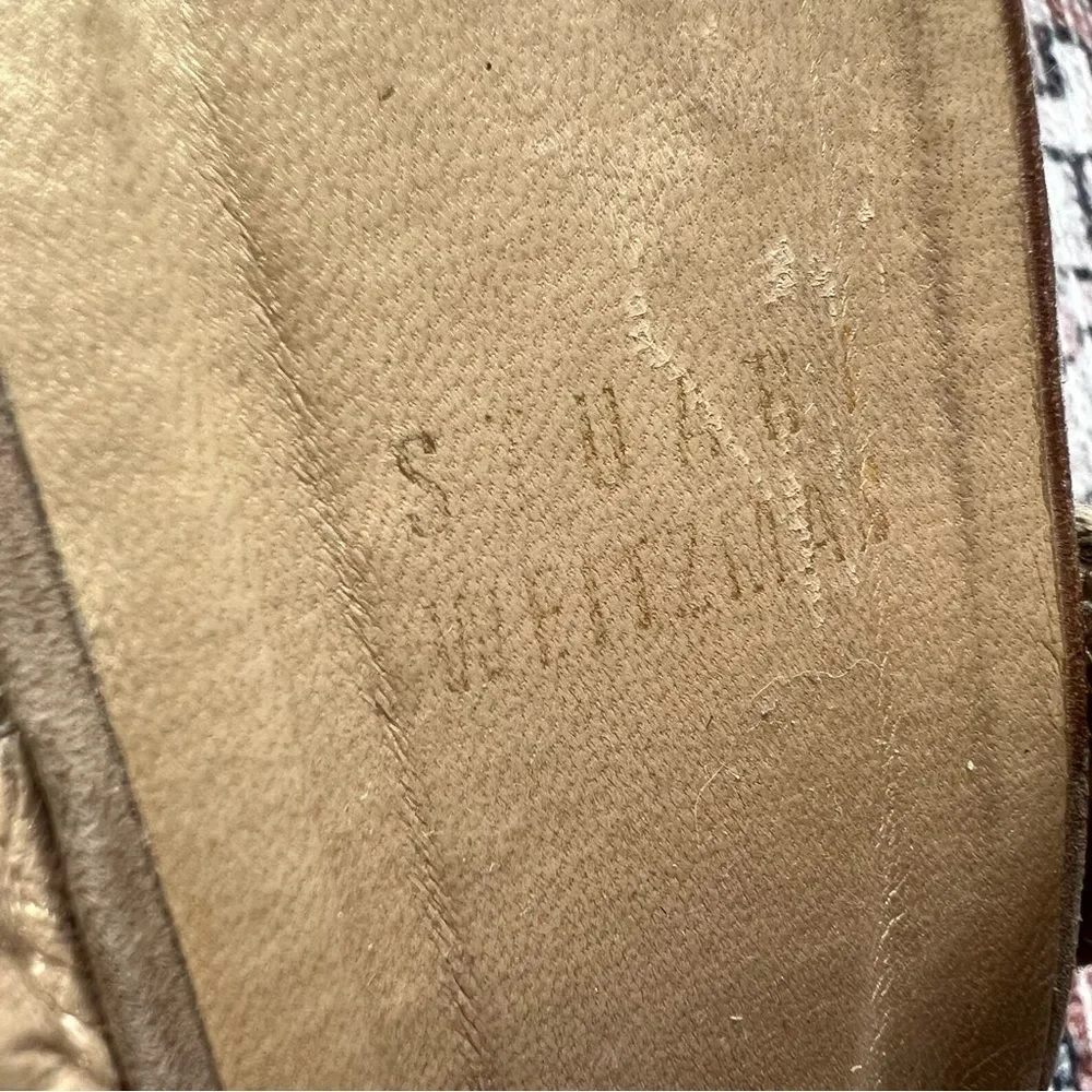 Stuart Weitzman Alexis Wedge Swamp Espadrille Sandals Khaki Size 8.5 - Picture 10 of 14
